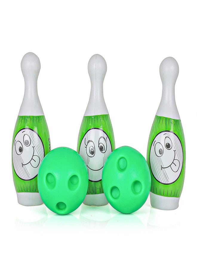 DECODAZZ Bowling Game for Kids 6 Pin 2 Balls Bowling Set for Kids Games Indoor Outdoor Play for Boys Girls (Green) - Image 5